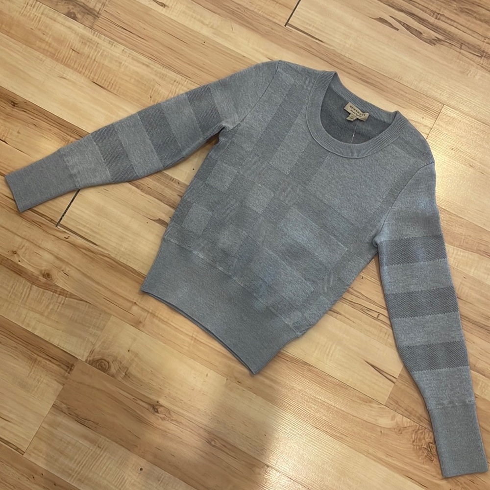 Grey Burberry sweater